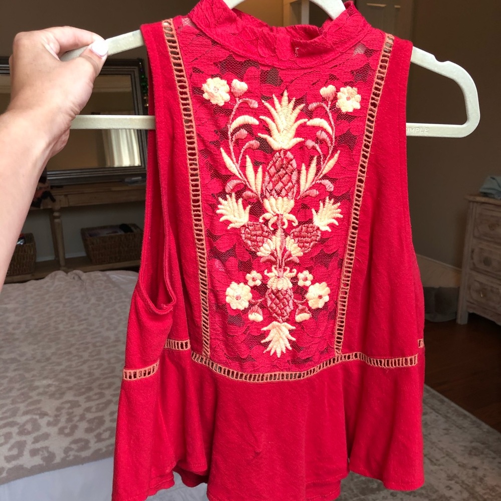 Free People Crochet Top